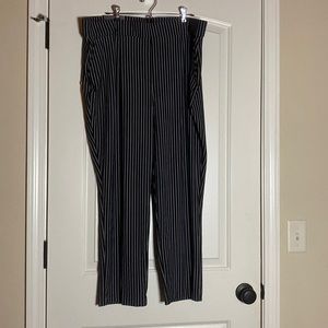 Women’s Hilary Radley Striped Pants Black XXL NWT